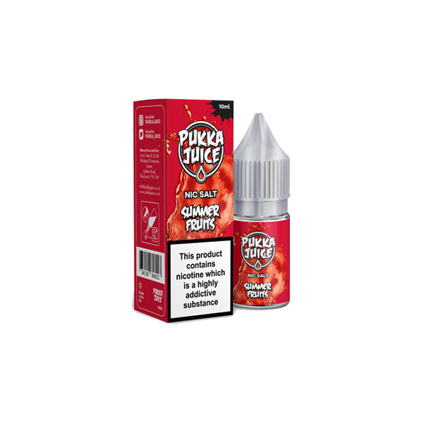 10MG Pukka Juice 10ML Flavoured Nic Salt (50VG/50PG) - Lazy Frog Shop