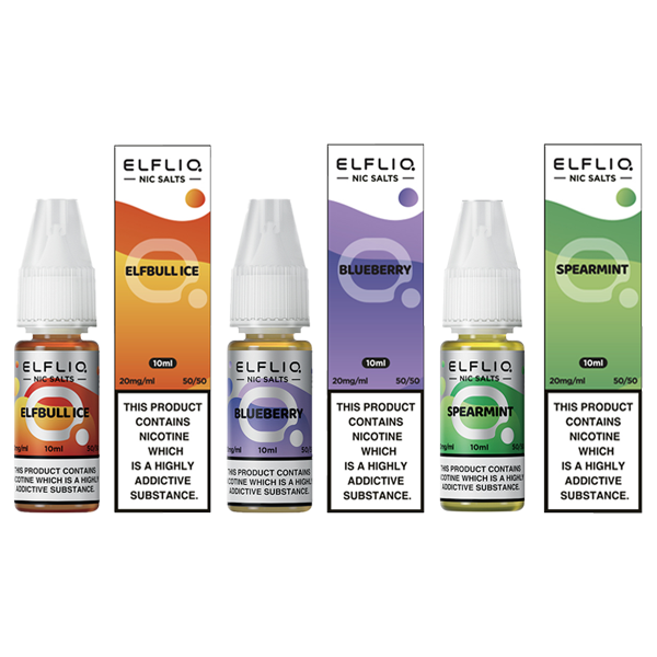 10mg ELFLIQ By Elf Bar 10ml Nic Salt (50VG/50PG) - Lazy Frog Shop