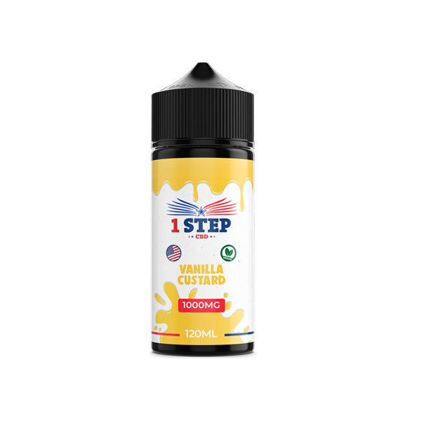 1 Step CBD 1000mg CBD E-liquid 120ml (BUY 1 GET 1 FREE) - Lazy Frog Shop