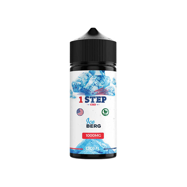 1 Step CBD 1000mg CBD E-liquid 120ml (BUY 1 GET 1 FREE) - Lazy Frog Shop