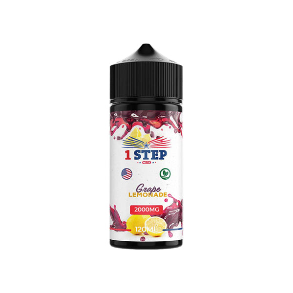 1 Step CBD 2000mg CBD E-liquid 120ml (BUY 1 GET 1 FREE) - Lazy Frog Shop