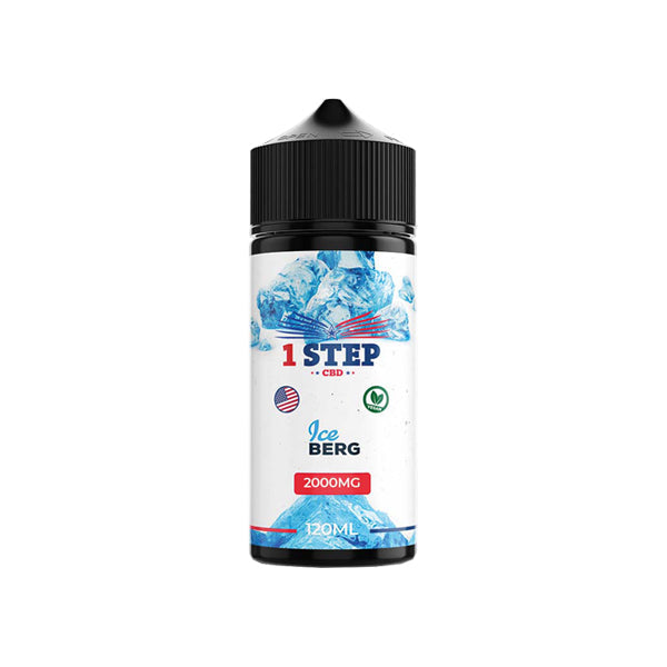 1 Step CBD 2000mg CBD E-liquid 120ml (BUY 1 GET 1 FREE) - Lazy Frog Shop