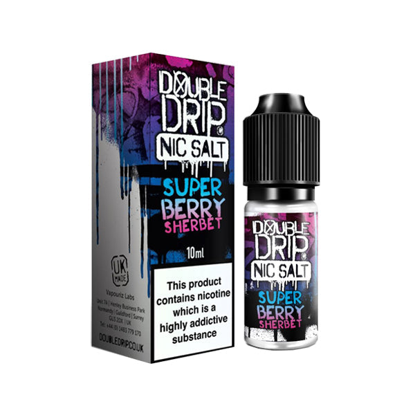 20MG Double Drip 10ML Flavoured Nic Salts E Liquid - Lazy Frog Shop