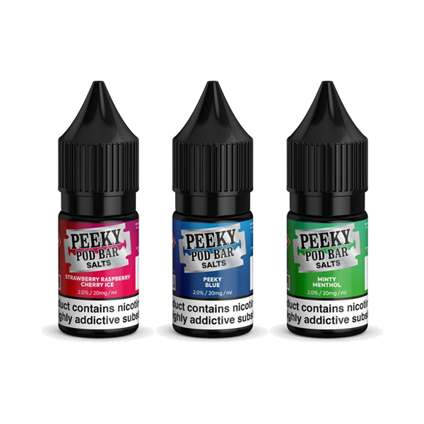 20mg Peeky Blenders Pod Bar 10ml Nic Salts (50VG/50PG) - Lazy Frog Shop