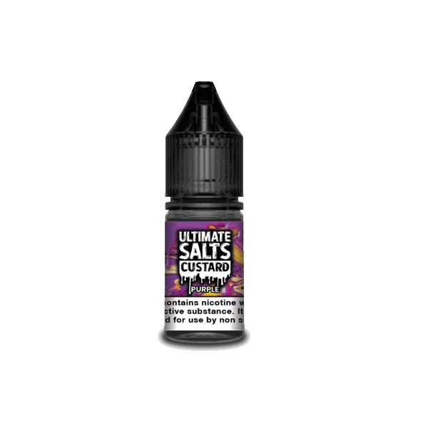 10MG Ultimate Puff Salts Custard 10ML Flavoured Nic Salts - Lazy Frog Shop