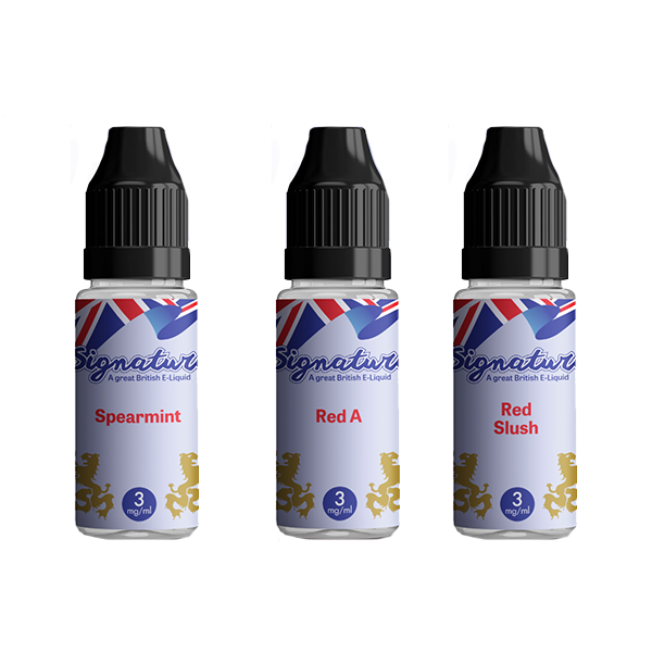 12mg Signature Vapours TPD 10ml E-Liquid (50VG/50PG) - Lazy Frog Shop