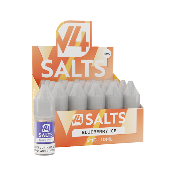 5mg V4 Salts 10ml Nic Salts (50VG/50PG) - Pack of 20 - Lazy Frog Shop