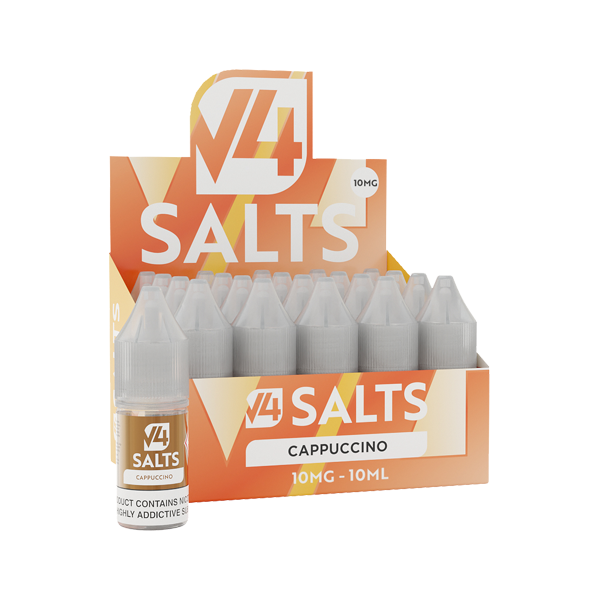 10mg V4 Salts 10ml Nic Salts (50VG/50PG) - Pack of 20 - Lazy Frog Shop