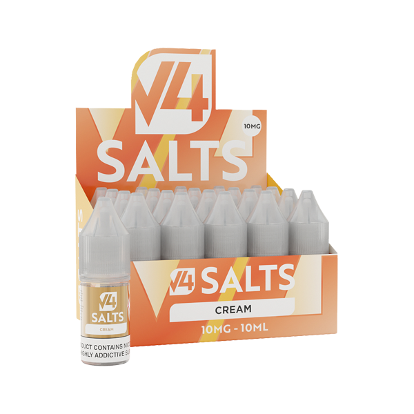 10mg V4 Salts 10ml Nic Salts (50VG/50PG) - Pack of 20 - Lazy Frog Shop