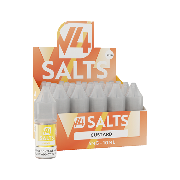 5mg V4 Salts 10ml Nic Salts (50VG/50PG) - Pack of 20 - Lazy Frog Shop