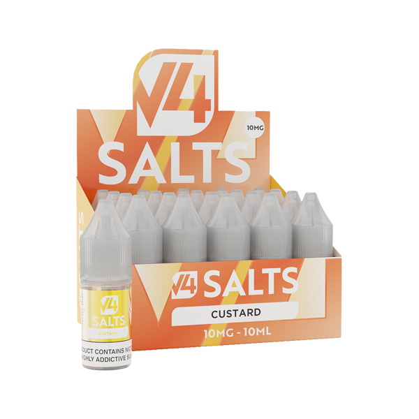 10mg V4 Salts 10ml Nic Salts (50VG/50PG) - Pack of 20 - Lazy Frog Shop