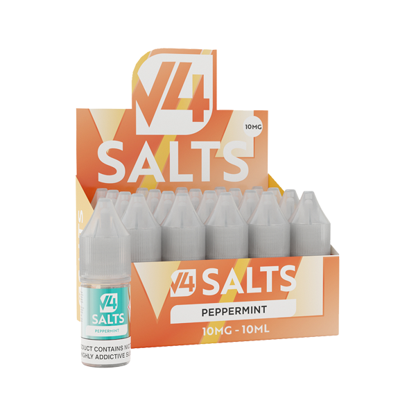 10mg V4 Salts 10ml Nic Salts (50VG/50PG) - Pack of 20 - Lazy Frog Shop