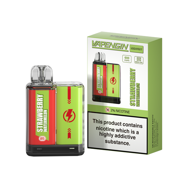 20mg Vapengin Mercury Disposable Vape Device 600 Puffs - Lazy Frog Shop