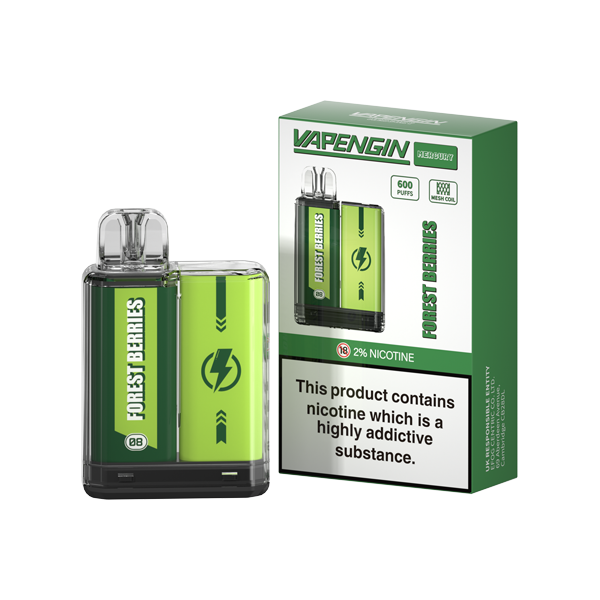 20mg Vapengin Mercury Disposable Vape Device 600 Puffs - Lazy Frog Shop