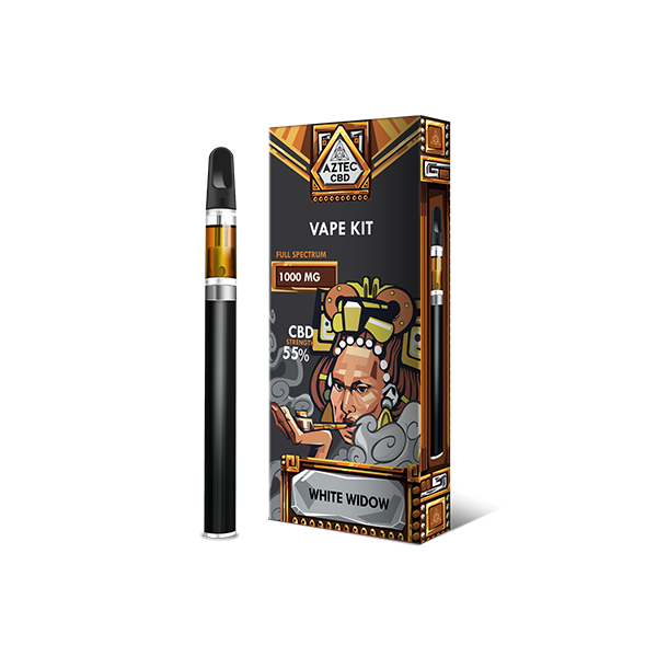 Aztec CBD 1000mg Vape Kit - 1ml - Lazy Frog Shop