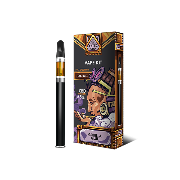 Aztec CBD 1000mg Vape Kit - 1ml - Lazy Frog Shop