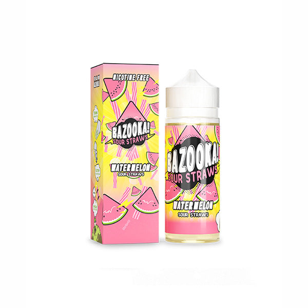 Bazooka Sour Straws 100ml Shortfill 0mg (70VG/30PG) - Lazy Frog Shop