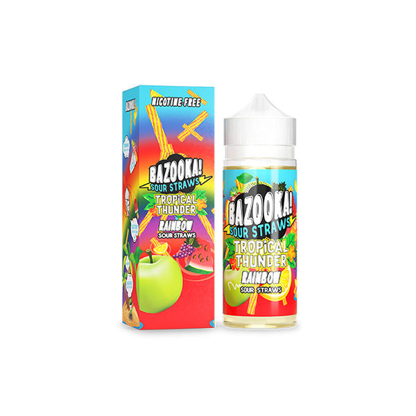 Bazooka Sour Straws 100ml Shortfill 0mg (70VG/30PG) - Lazy Frog Shop