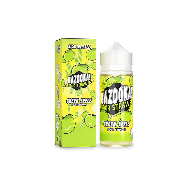 Bazooka Sour Straws 100ml Shortfill 0mg (70VG/30PG) - Lazy Frog Shop