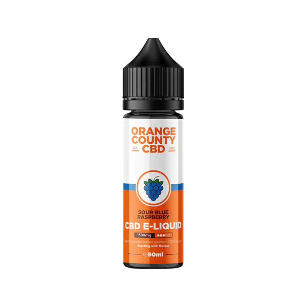 Orange County CBD 1500mg Broad Spectrum CBD E-liquid 50ml (60VG/40PG) - Lazy Frog Shop