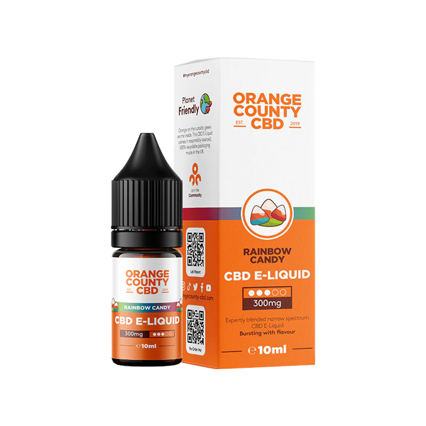 Orange County CBD 300mg Broad Spectrum CBD E-liquid 10ml (50VG/50PG) - Lazy Frog Shop