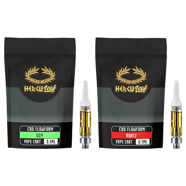 HercuLeaf 450mg CBD Vape Cartridge 0.5ml - Lazy Frog Shop