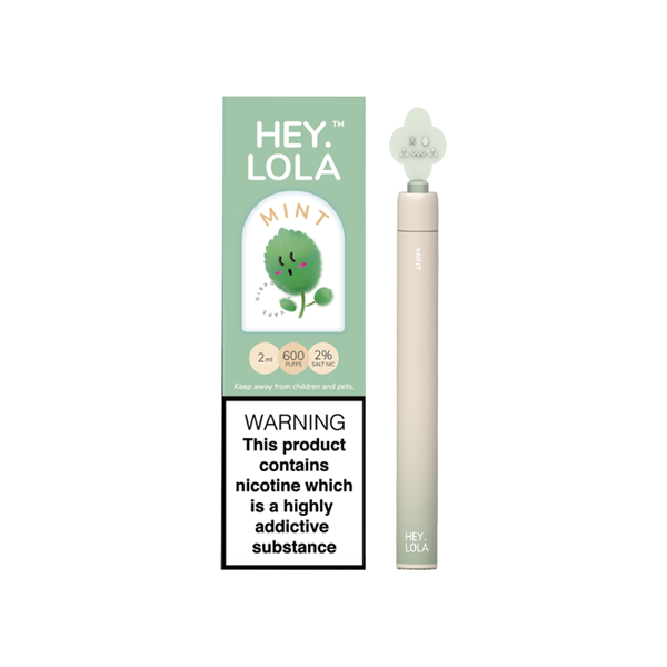 20mg Hey Lola Disposable Vape Device 600 Puffs - Lazy Frog Shop