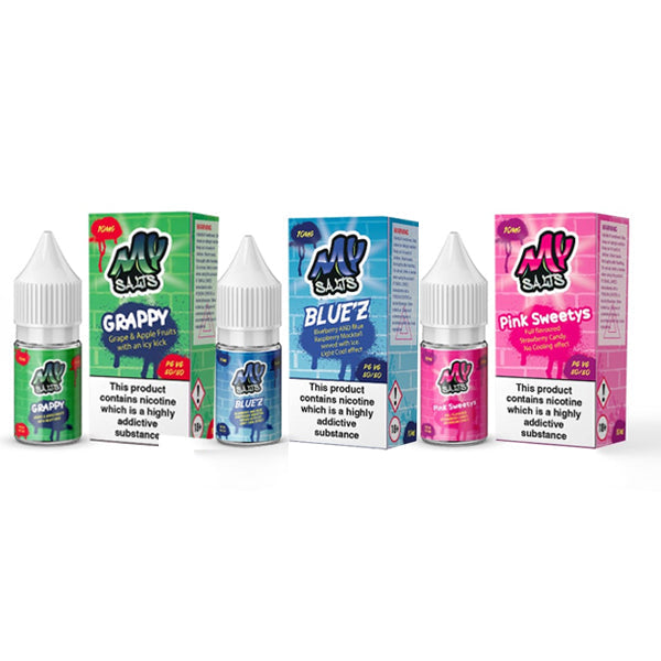 20mg My Salts Nic Salts 10ml (50VG/50PG) - Lazy Frog Shop