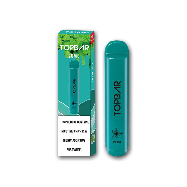 20mg Top Bar Disposable Vape Pod 600 Puffs - Lazy Frog Shop