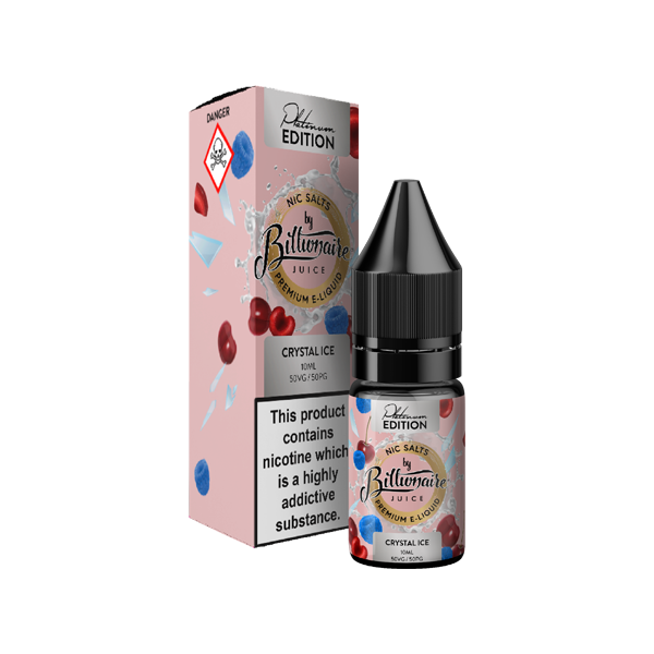 10mg Billionaire Juice Platinum Edition 10ml Nic Salts (50VG/50PG) - Lazy Frog Shop