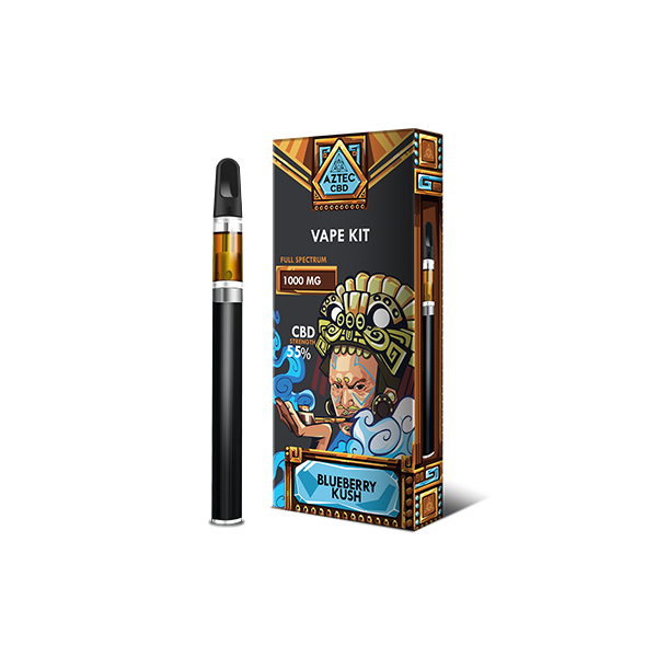 Aztec CBD 1000mg Vape Kit - 1ml - Lazy Frog Shop