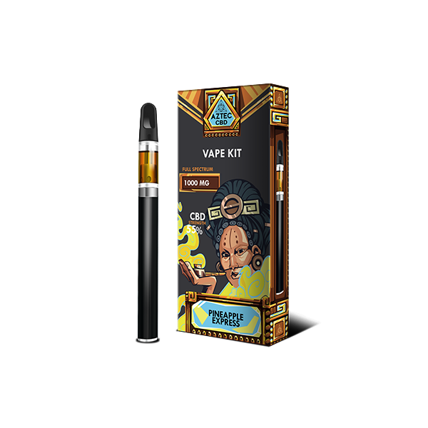 Aztec CBD 1000mg Vape Kit - 1ml - Lazy Frog Shop