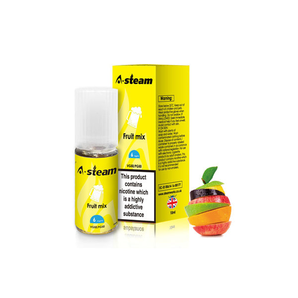 A-Steam Fruit Flavours 3MG 10ML (50VG/50PG) - Lazy Frog Shop