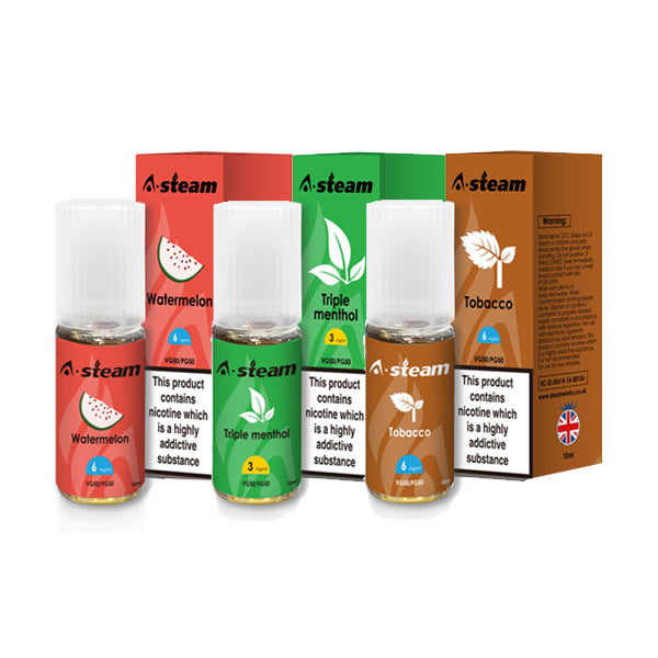 A-Steam Fruit Flavours 3MG 10ML (50VG/50PG) - Lazy Frog Shop