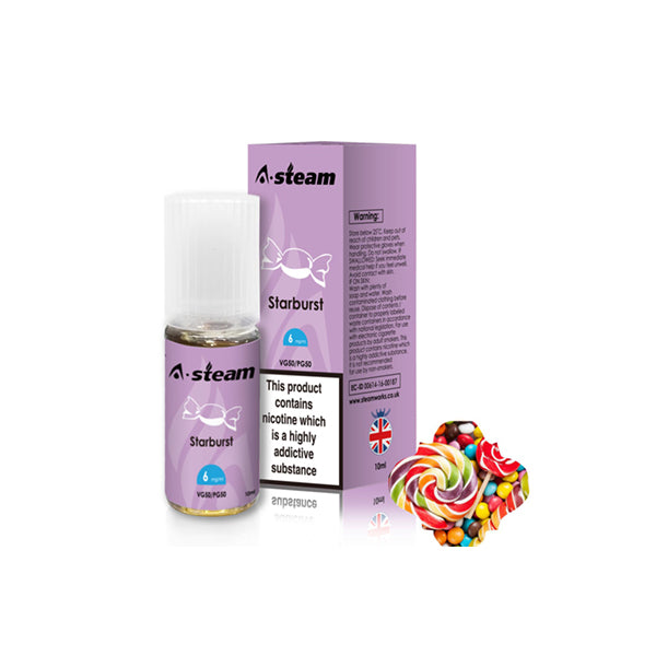 A-Steam Fruit Flavours 3MG 10ML (50VG/50PG) - Lazy Frog Shop