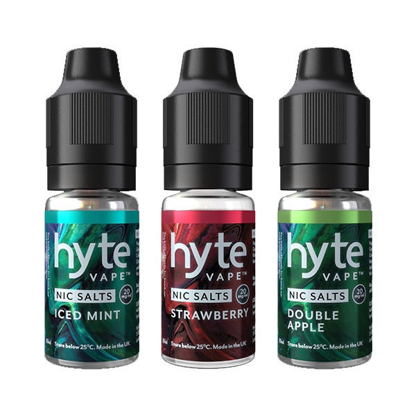 20mg Hyte Vape 10ml Nic Salts (50VG/50PG) - Lazy Frog Shop