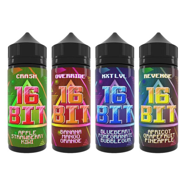 16 Bit 100ml Shortfill 0mg (70VG/30PG) - Lazy Frog Shop