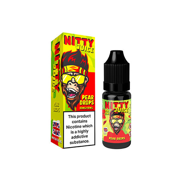 10mg Vapes Bars Nitty Juice Salts 10ml Nic Salt (50VG/50PG) - Lazy Frog Shop