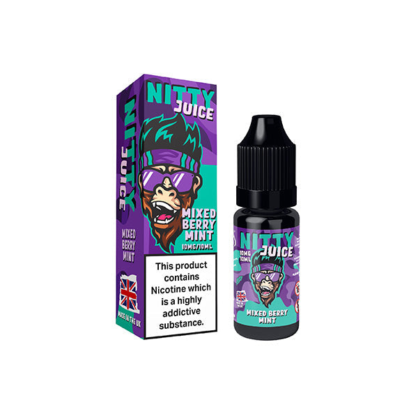 10mg Vapes Bars Nitty Juice Salts 10ml Nic Salt (50VG/50PG) - Lazy Frog Shop