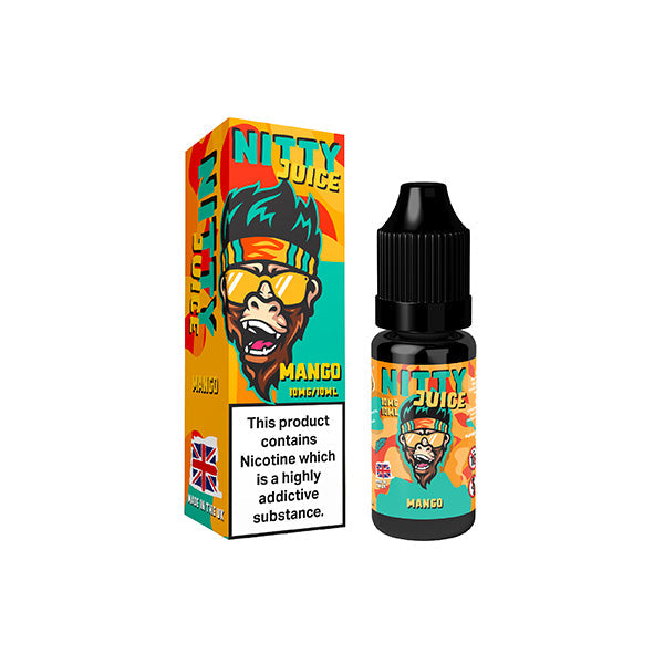 10mg Vapes Bars Nitty Juice Salts 10ml Nic Salt (50VG/50PG) - Lazy Frog Shop