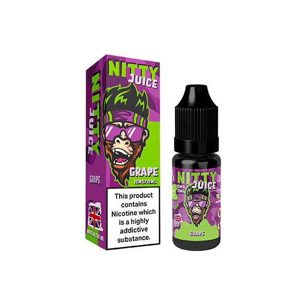 10mg Vapes Bars Nitty Juice Salts 10ml Nic Salt (50VG/50PG) - Lazy Frog Shop