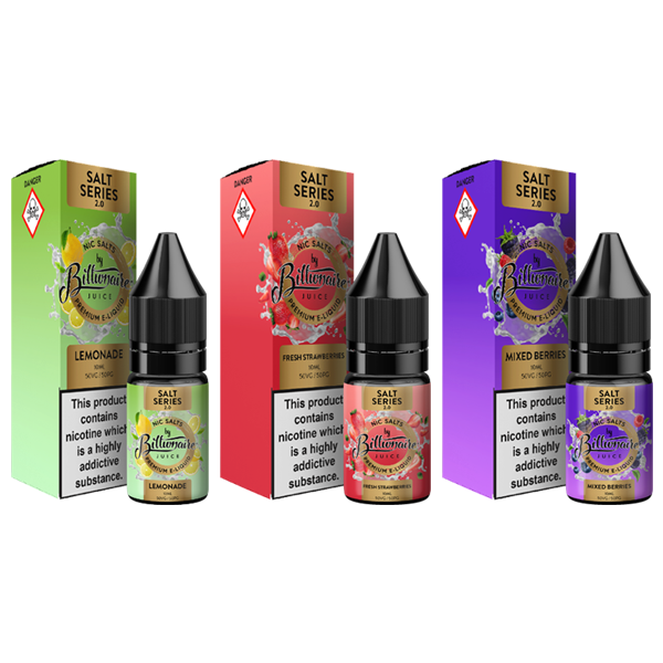 10mg Billionaire Juice Salt Series 2.0 10ml Nic Salts (50VG/50PG) - Lazy Frog Shop