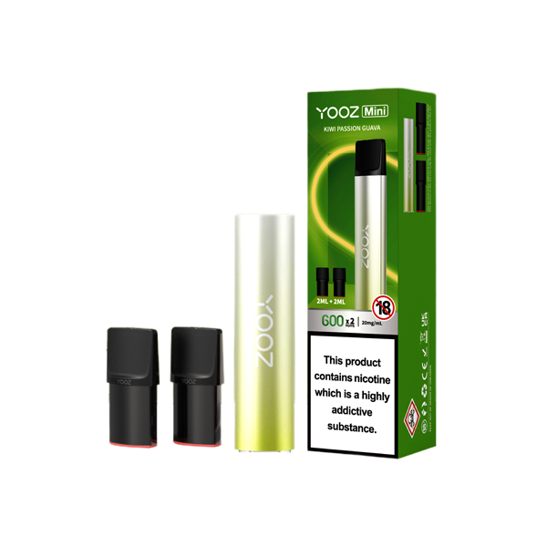 20mg Yooz Mini Rechargeable Device & Vape Pods x2 600 Puffs (BUY 5 GET 1 FREE) - Lazy Frog Shop