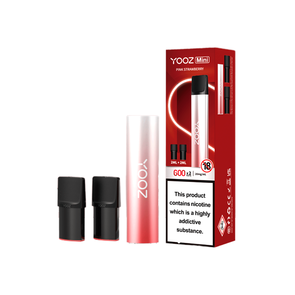 20mg Yooz Mini Rechargeable Device & Vape Pods x2 600 Puffs (BUY 5 GET 1 FREE) - Lazy Frog Shop