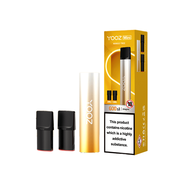 20mg Yooz Mini Rechargeable Device & Vape Pods x2 600 Puffs (BUY 5 GET 1 FREE) - Lazy Frog Shop