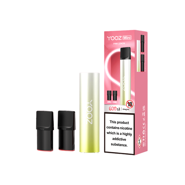 20mg Yooz Mini Rechargeable Device & Vape Pods x2 600 Puffs (BUY 5 GET 1 FREE) - Lazy Frog Shop