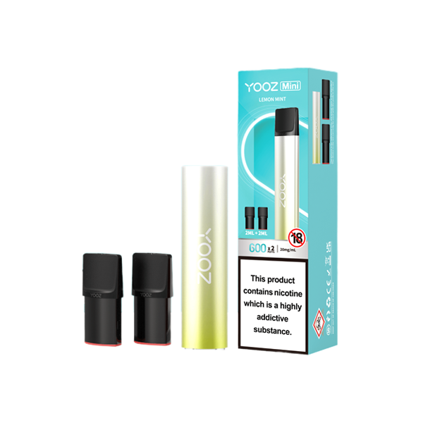 20mg Yooz Mini Rechargeable Device & Vape Pods x2 600 Puffs (BUY 5 GET 1 FREE) - Lazy Frog Shop