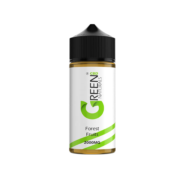 Green Naturals 2000mg CBD Vaping Liquid 100ml (50PG/50VG) - Lazy Frog Shop