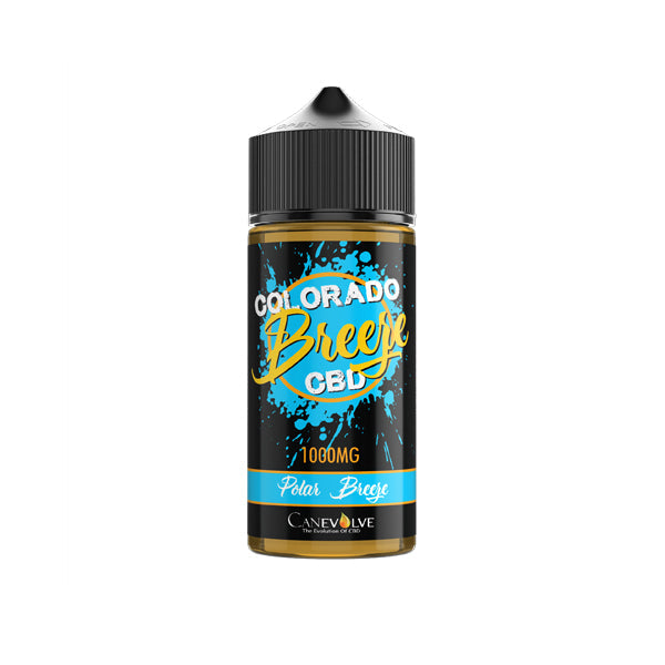 Colorado Breeze 1000mg CBD Vaping Liquid 100ml (50PG/50VG) - Lazy Frog Shop