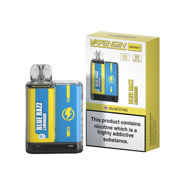 20mg Vapengin Mercury Disposable Vape Device 600 Puffs - Lazy Frog Shop